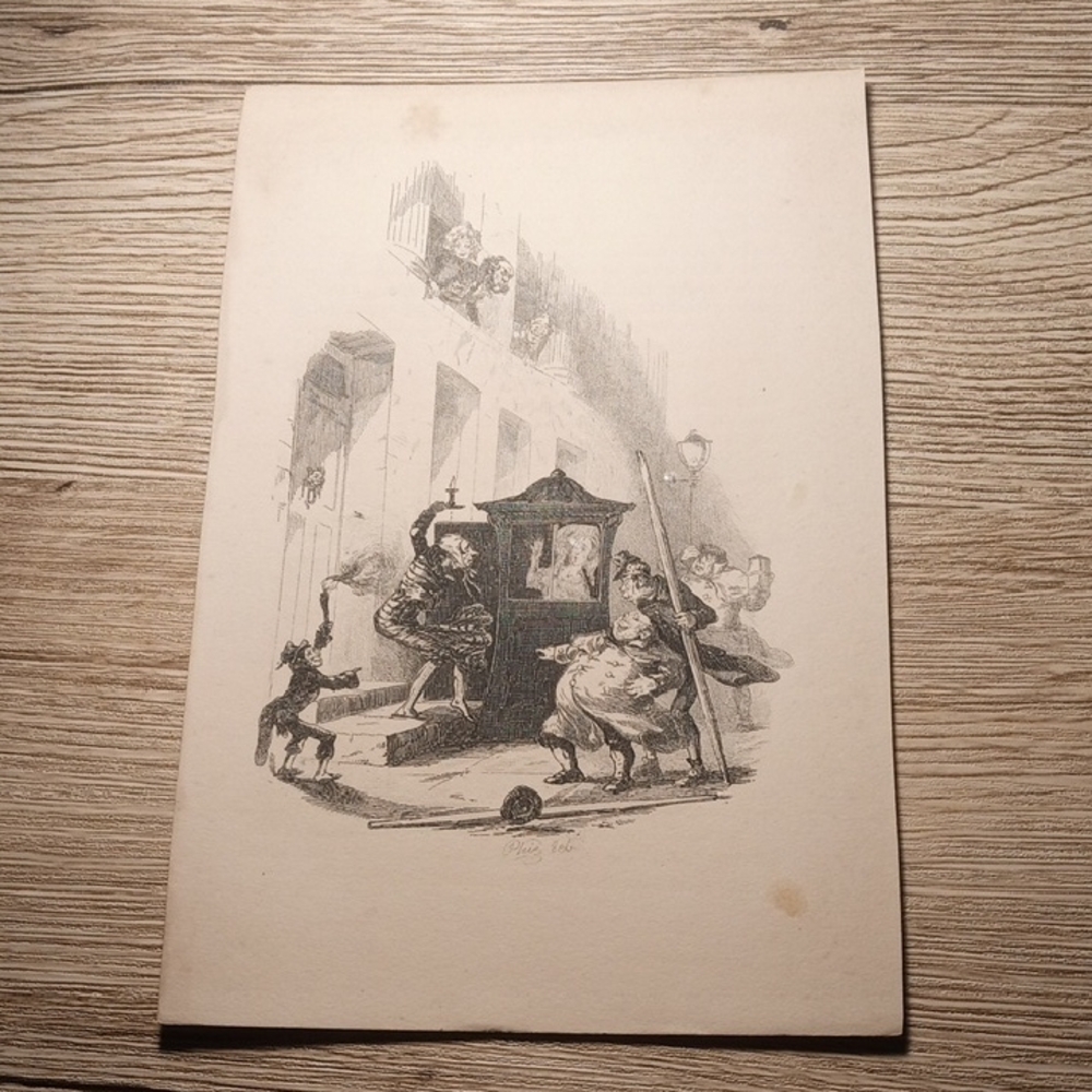 "Mr. Winkle's Situation When the Door Blew To," by Hablot Knight Browne